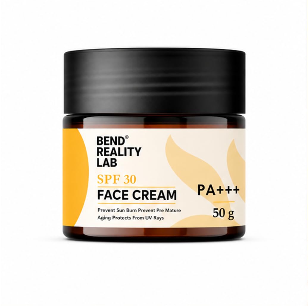 Bend Reality Lab SPF 30 Face Cream, PA+++, Prevents Sun Burn, Protects From UV Rays, 50g