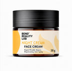 Bend Reality Lab Night Cream Face Cream, Rapid Wrinkle Repair, Regenerating Anti Aging, 50 g