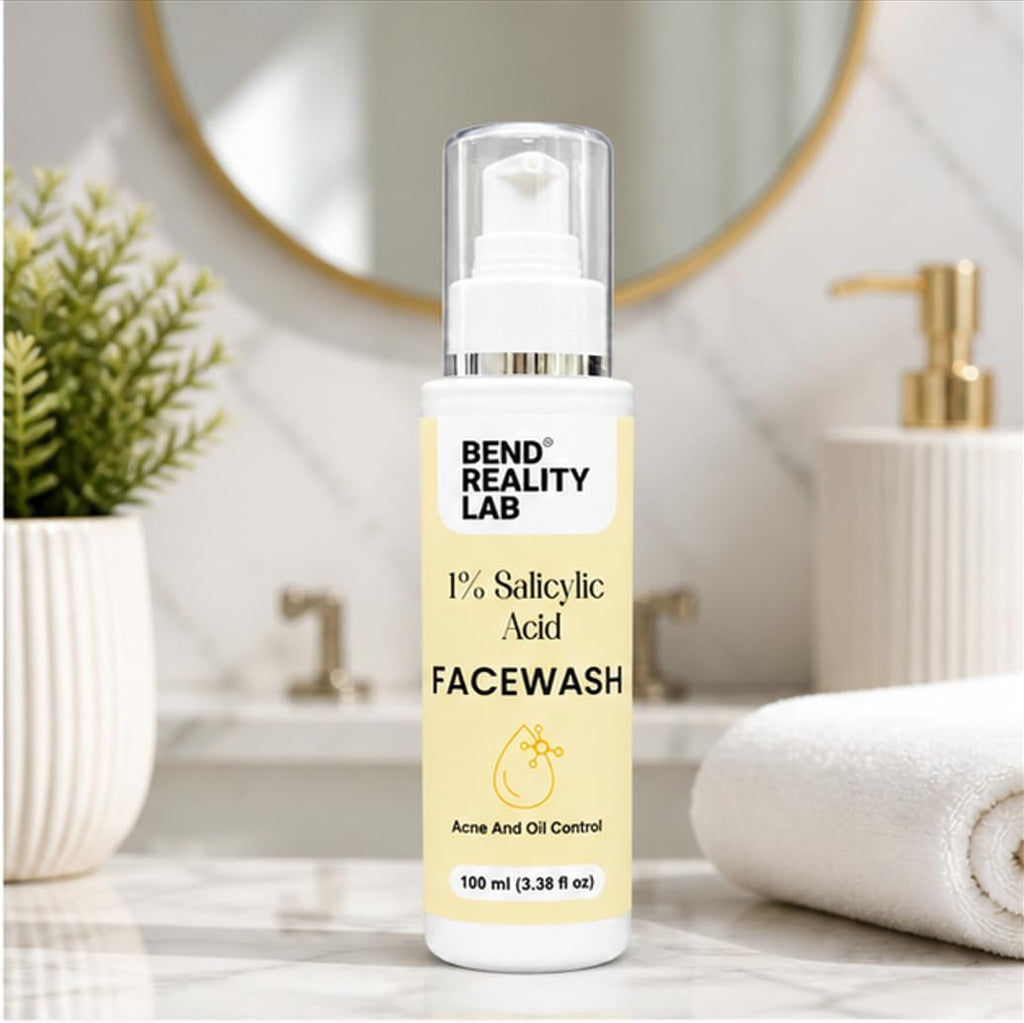 Bend Reality Lab 1% Salicylic Acid Facewash for Acne and Oil Control, 100 ml
