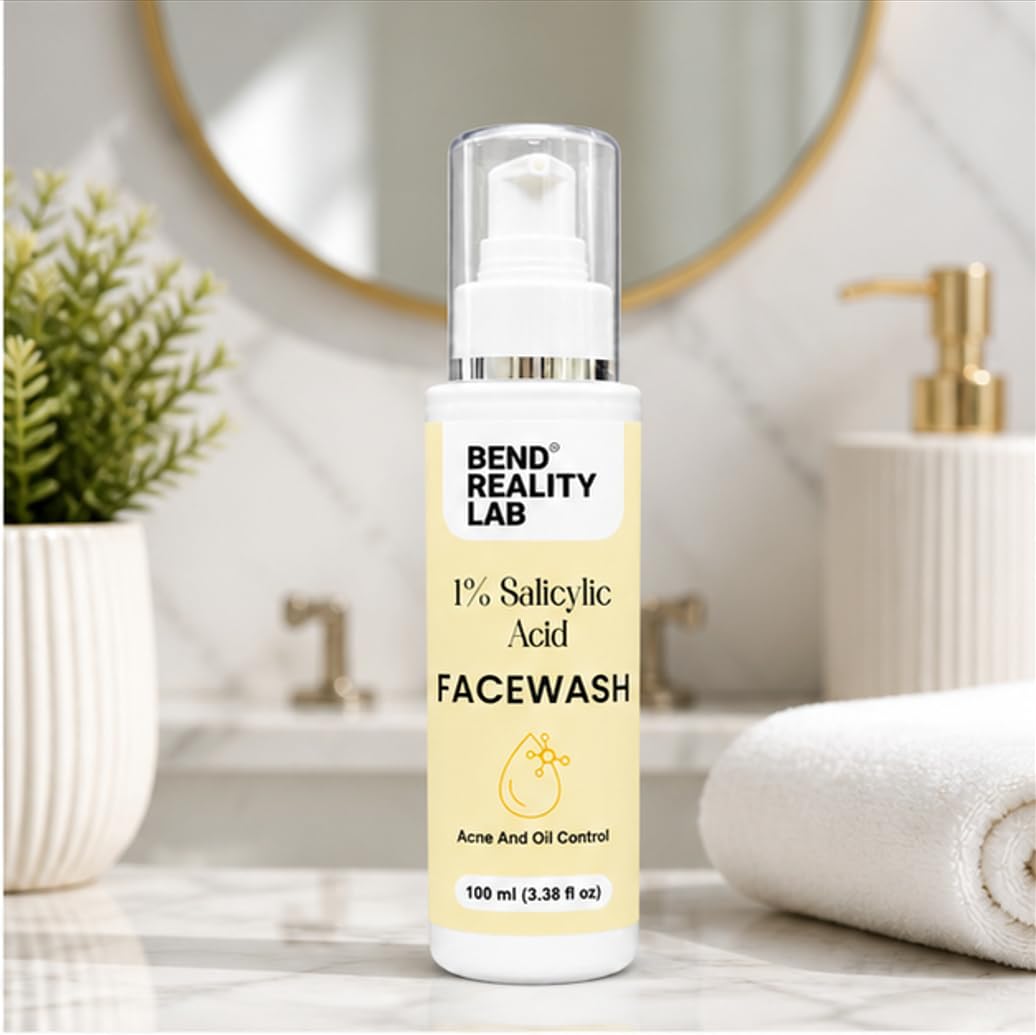 Bend Reality Lab 1% Salicylic Acid Facewash for Acne and Oil Control, 100 ml