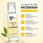 Bend Reality Lab 1% Salicylic Acid Facewash for Acne and Oil Control, 100 ml