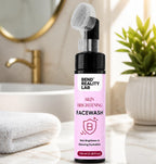 Bend Reality Lab Skin Brightening Facewash with Silicone Brush, Glowing Hydration, 150 ml