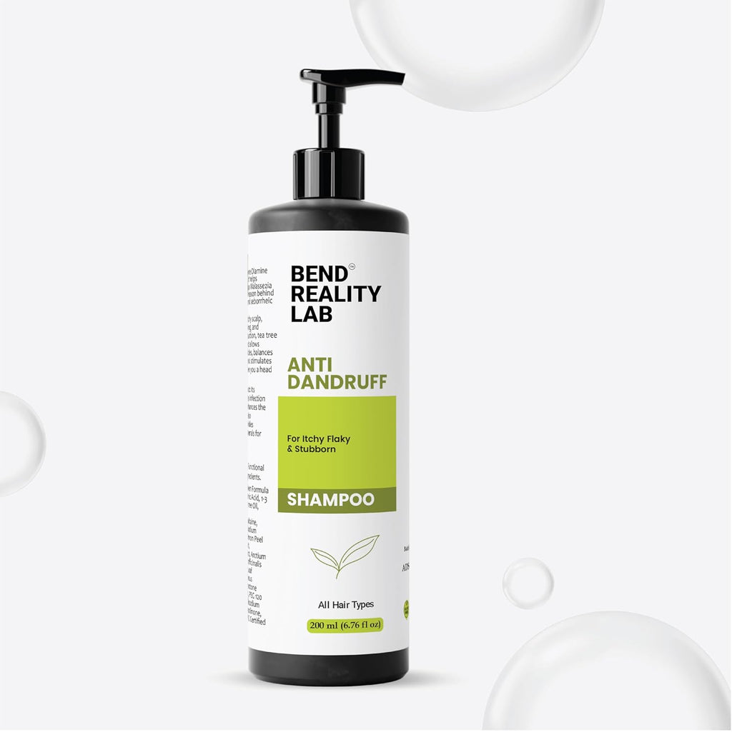 Bend Reality Lab Anti Dandruff Shampoo, All Hair Types, Deep Cleanse, Dandruff Protection, 200 ml