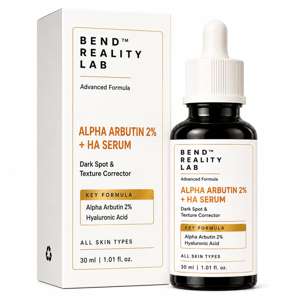Bend Reality Lab Alpha Arbutin 2% Serum, Dark Spot & Pigmentation Treatment with Hyaluronic Acid, Brightening & Hydrating Face Serum, 30ml