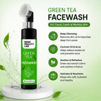 Bend Reality Lab Green Tea Facewash with Built-In Cleansing Brush, 150 ml