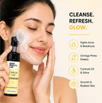 Bend Reality Lab 1% Salicylic Acid Facewash with Brush, Acne and Oil Control, 150 ml