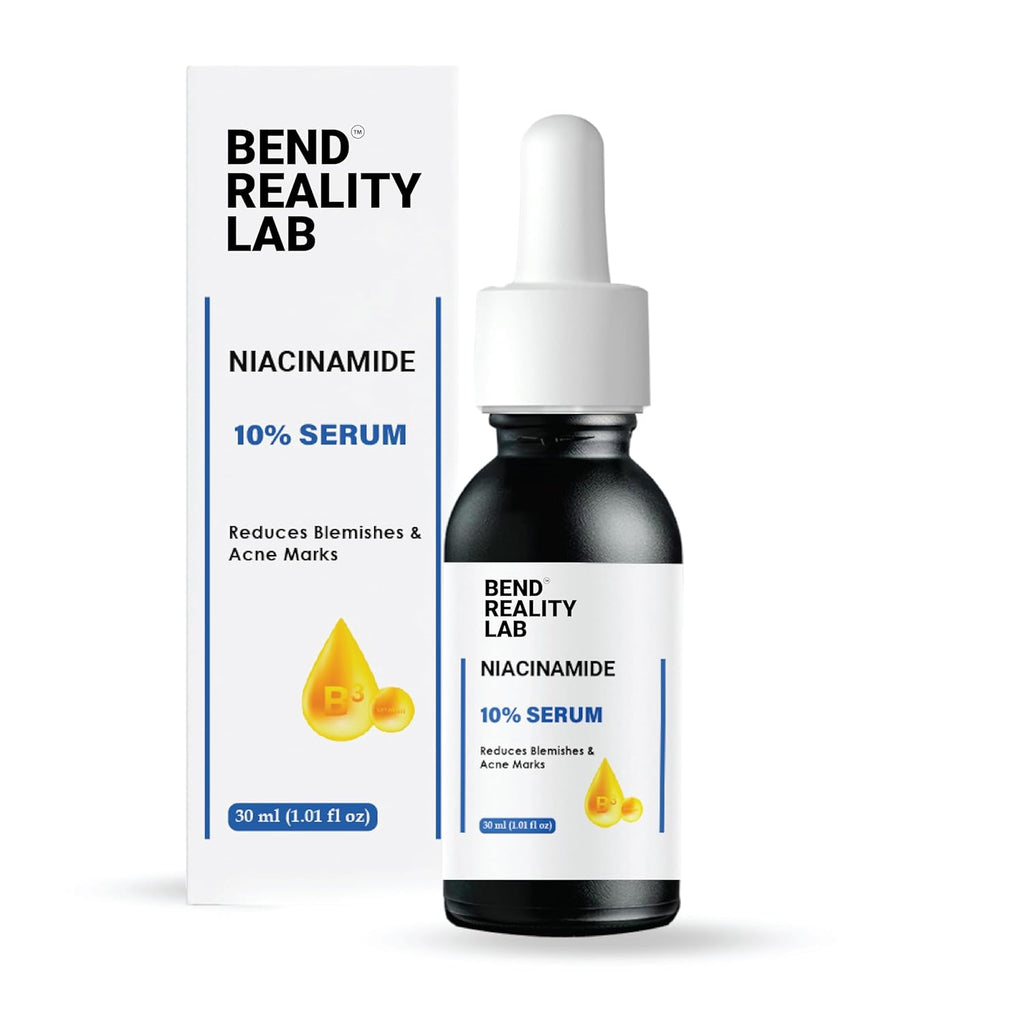 Bend Reality Lab Niacinamide 10% Serum for Dark Spots, Blemishes & Acne Marks, Minimises Pores, Brightening, 30ml