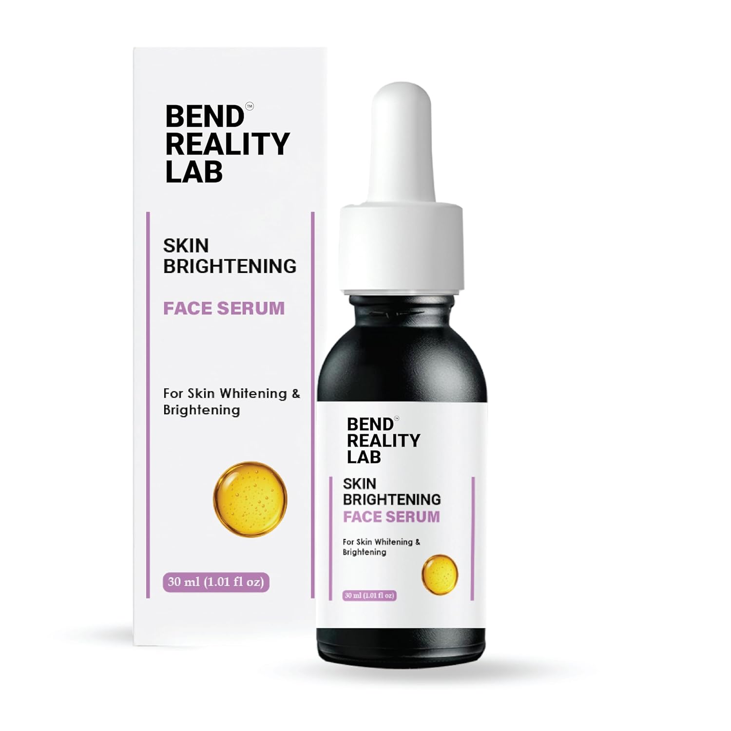 Bend Reality Lab Skin Brightening Face Serum for Dark Spots and Pigmentation, 30 ml, Unscented, Liquid