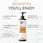 Bend Reality Lab Rice Water Shampoo, All Hair Types, Deep Cleanse, Dandruff Protection, 200 ml